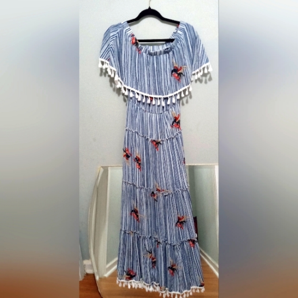 Beautiful Summer Dress With Fringes